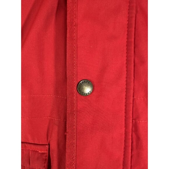 Chaps Boys Hooded Winter Jacket Medium 10/12 Red Blue Pockets Warm Zipper READ - Picture 6 of 14